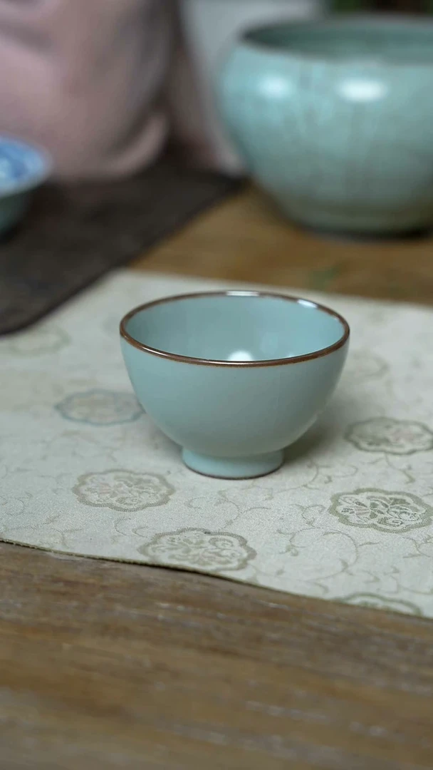 【闪购商品】/C34汝釉素面杯