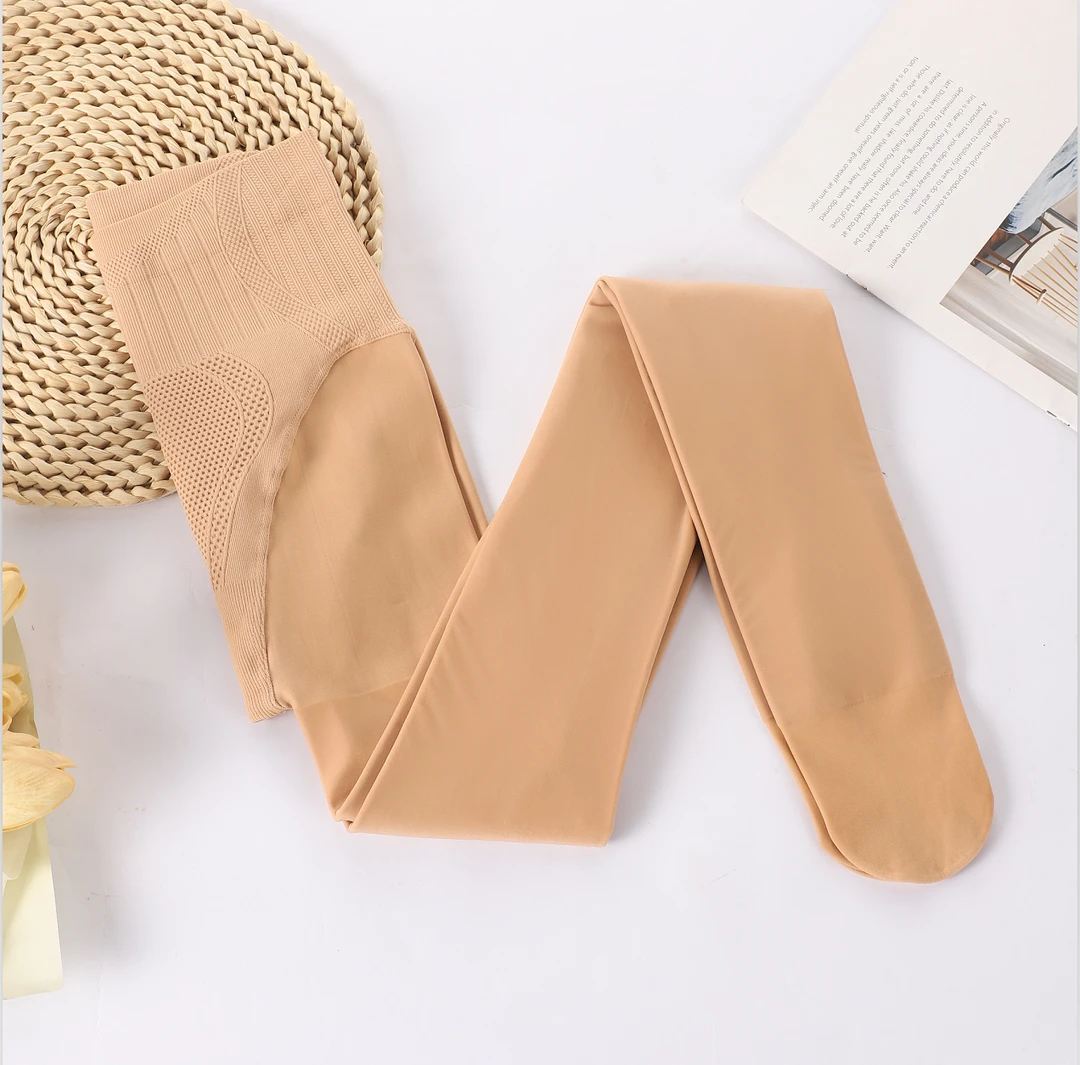 冬季新品！女士裸感高腰收腹连裤水光袜Y5104