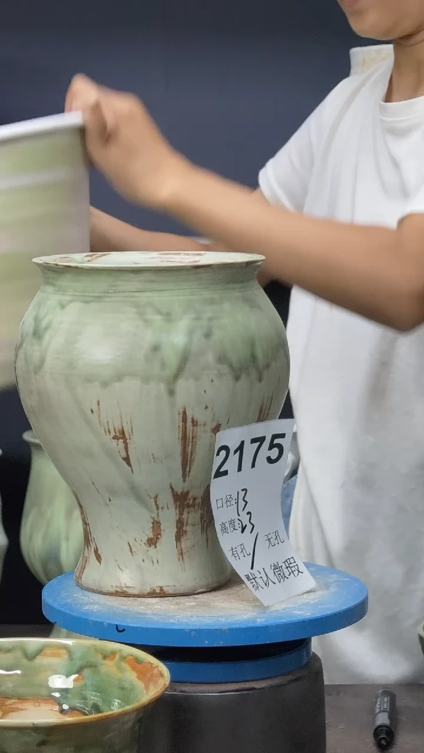 景德镇花盆默认微瑕2175