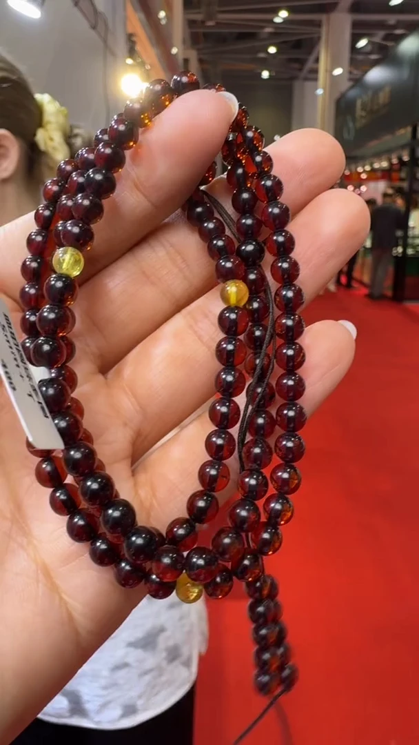 未镶嵌颈饰琥珀杭州珠宝展假一罚十