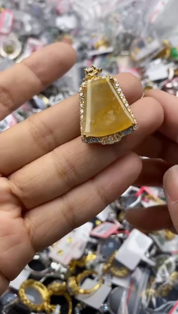 银S925镶嵌戒指翡翠3333----6