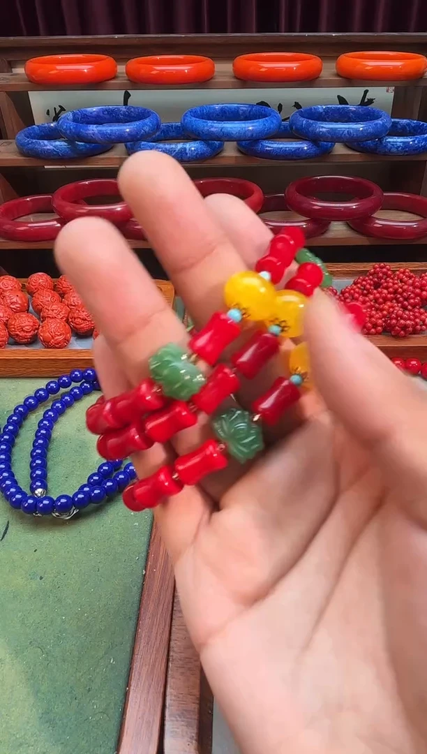 003号精品8mm红色手串