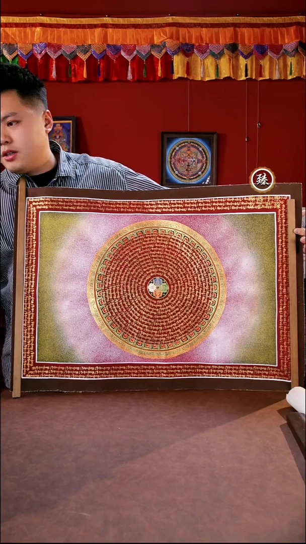 卷轴画75cmf光四射唐卡