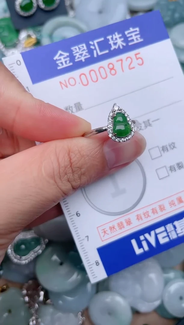 翡翠未镶嵌颈饰8725