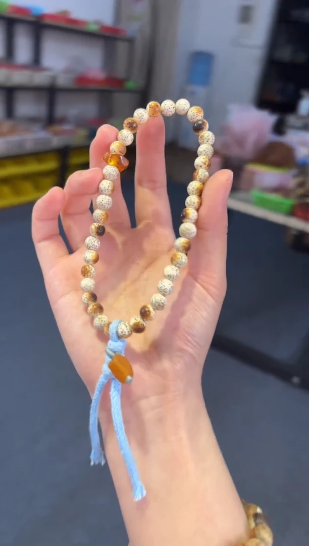 手链蜜蜡未镶嵌   星月火烧云蜜蜡【焦糖布蕾】手持