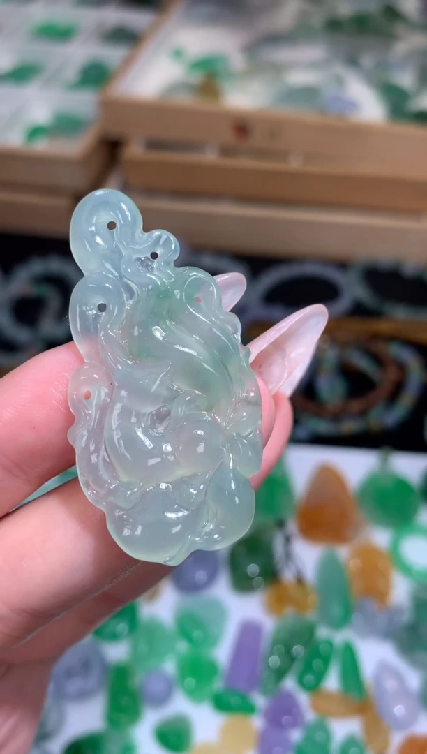 未镶嵌定制翡翠九尾狐