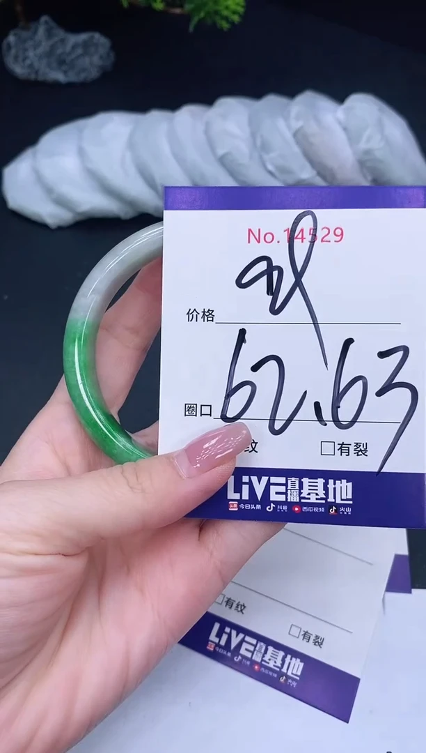 未镶嵌手镯翡翠14529