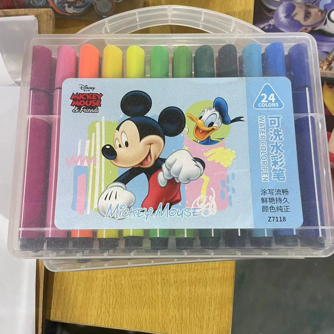24色可水洗水彩笔  图案随机1盒