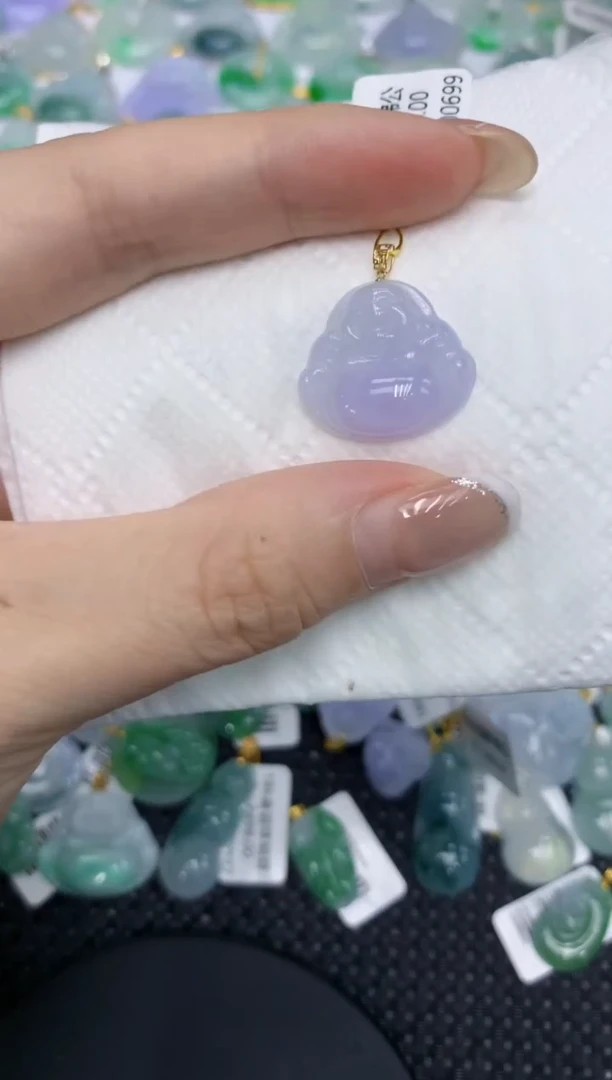 颈饰18K金镶嵌翡翠11111111