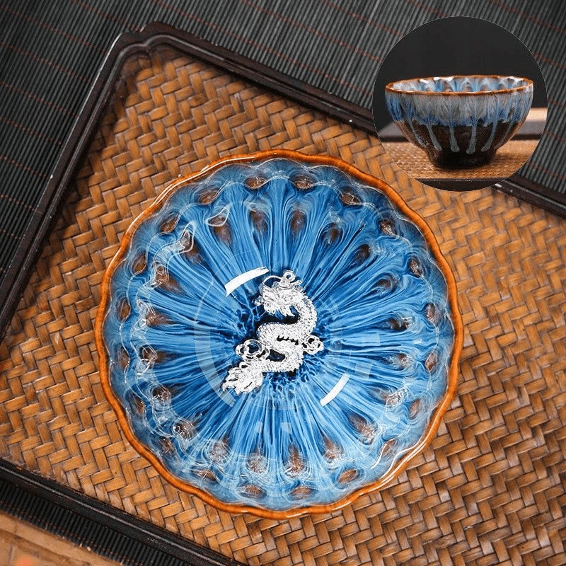 建盏茶杯窑变天目金莲花高端主人杯金茶盏品茗杯陶瓷茶碗A26