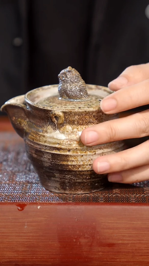 陶瓷奢瓷/瑞寅柴烧茶器（宝瓶）1058