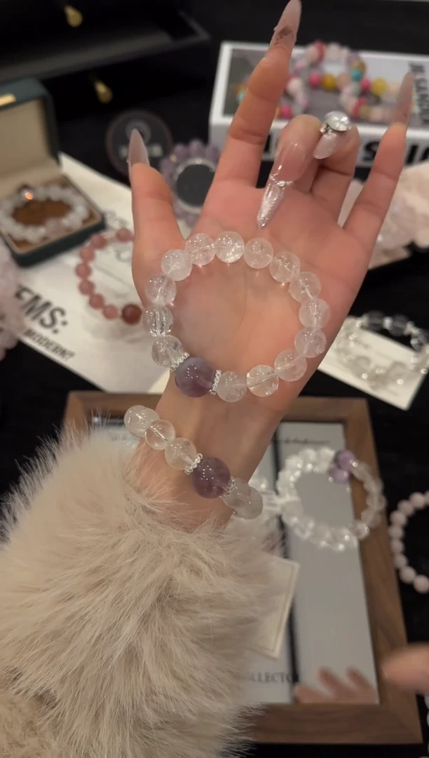 合金手链水晶白阿赛x3567