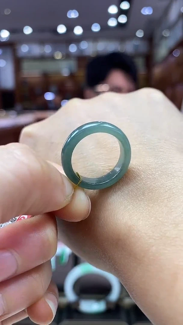 未镶嵌戒指翡翠14戒圈
