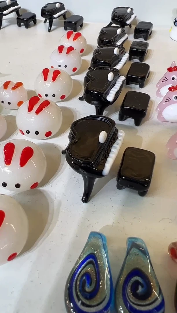 手工艺品琉璃小*钢琴
