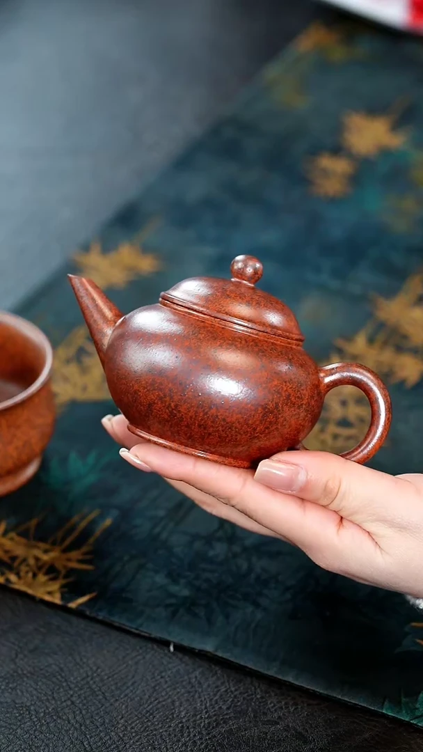 【闪购商品】紫砂茶壶47紫砂壶天星泥送杯子