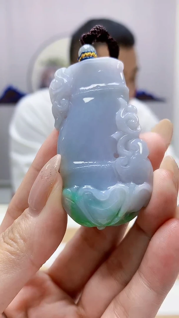 未镶嵌定制翡翠4898MM-毛货挂件28