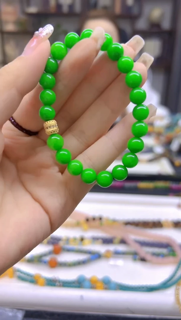 未镶嵌手链翡翠DIY款S489