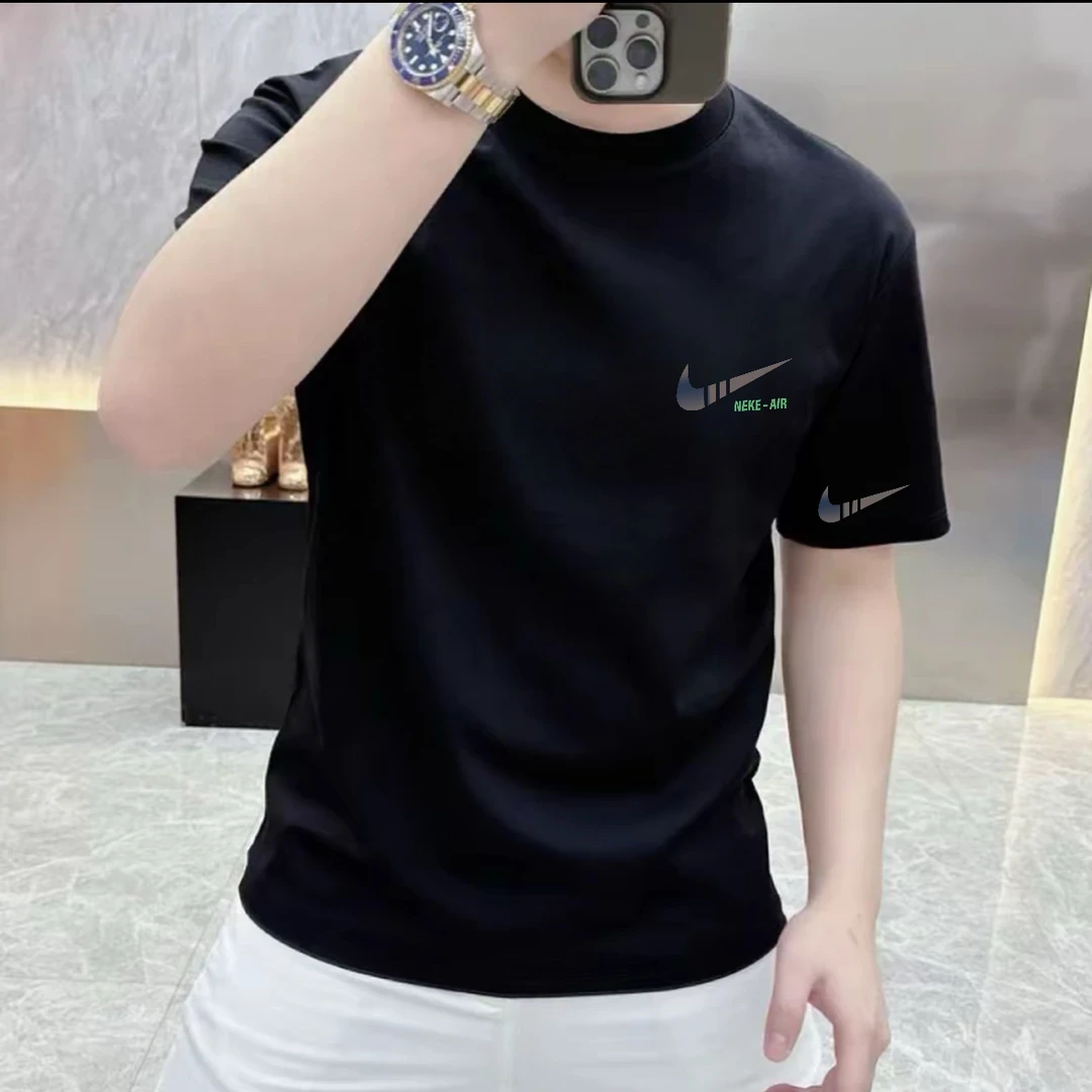 新款重磅潮牌夏季时尚潮流运动男士百搭宽松圆领休闲短袖T恤上衣