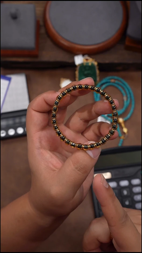 裸石蓝珀未镶嵌蓝珀手串