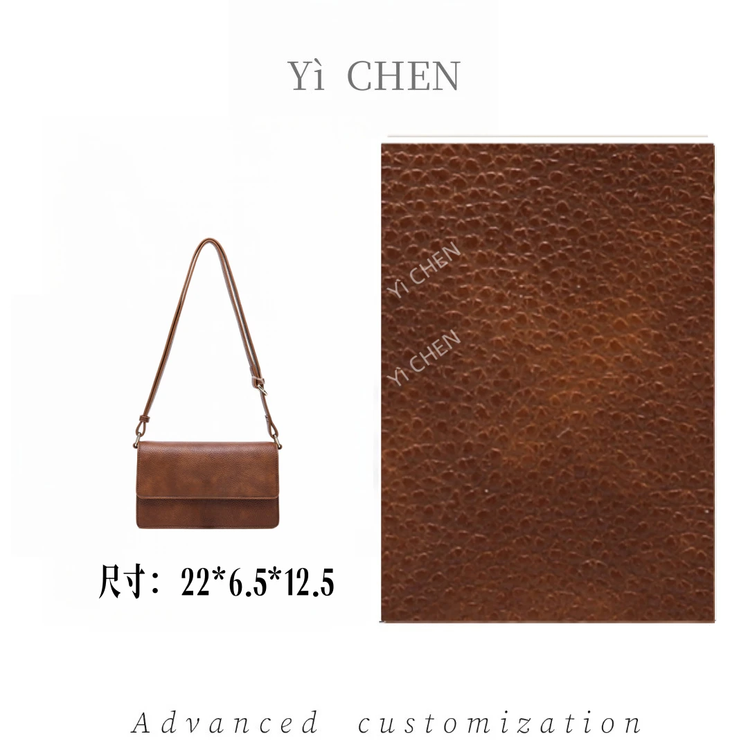 【Yì CHEN】RC-25745-棕色简约时尚女士新款轻奢单肩斜跨包