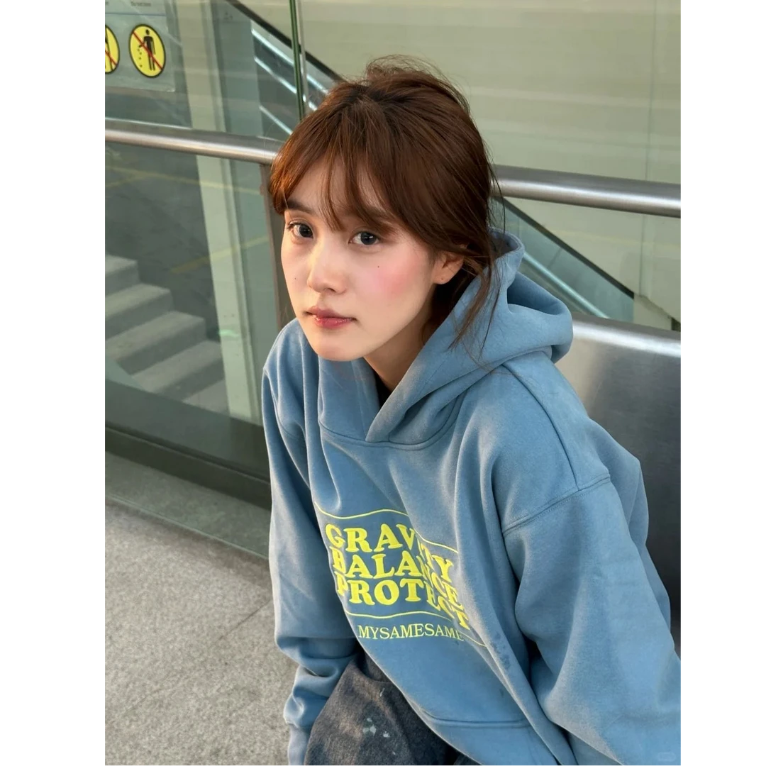 加绒卫衣秋冬女款韩版东大门字母休闲学生华棉保暖纯色连帽打底衫