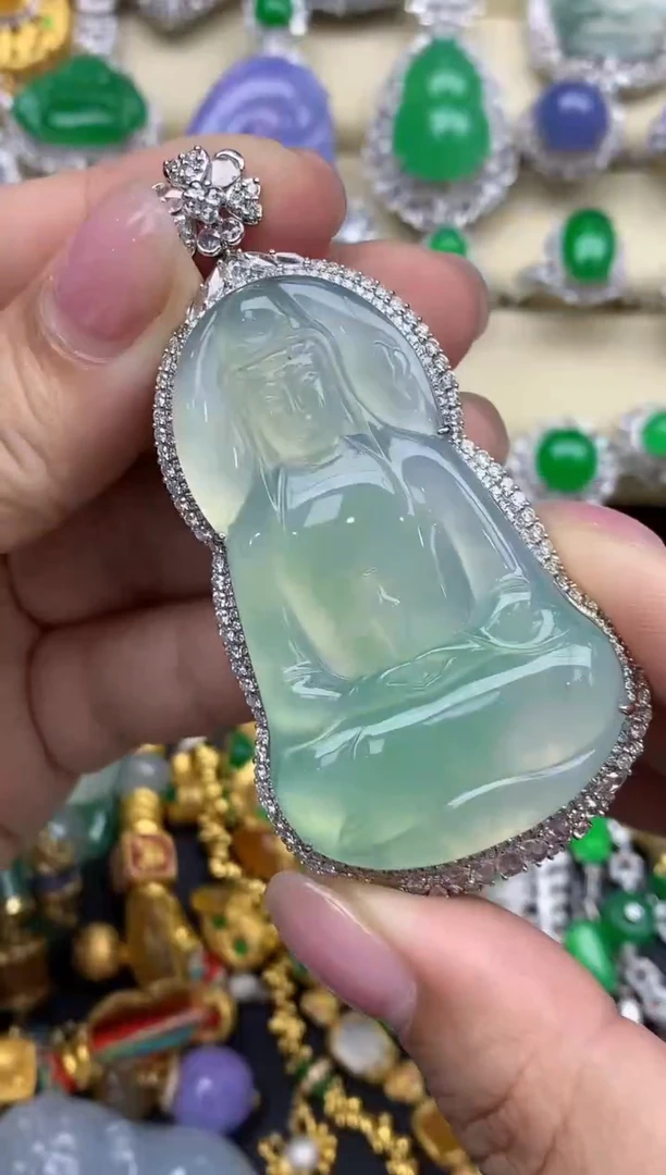 【闪购商品】翡翠颈饰18K金镶嵌441-中国好珍宝