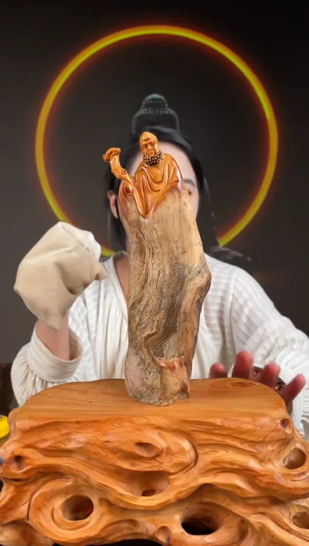 柏木（崖柏）手工摆件,先抢先得! 编号:333