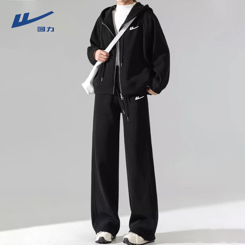 回力运动套装女春秋款休闲慵懒风卫衣裤子小个子2025卫裤两件套X