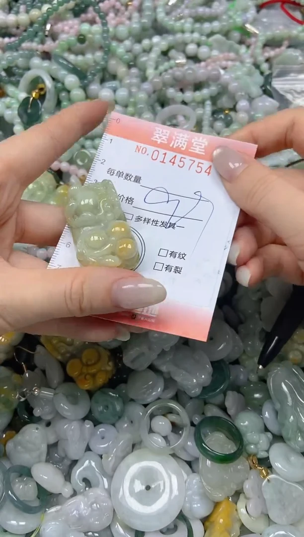 翡翠未镶嵌颈饰闪购0145754