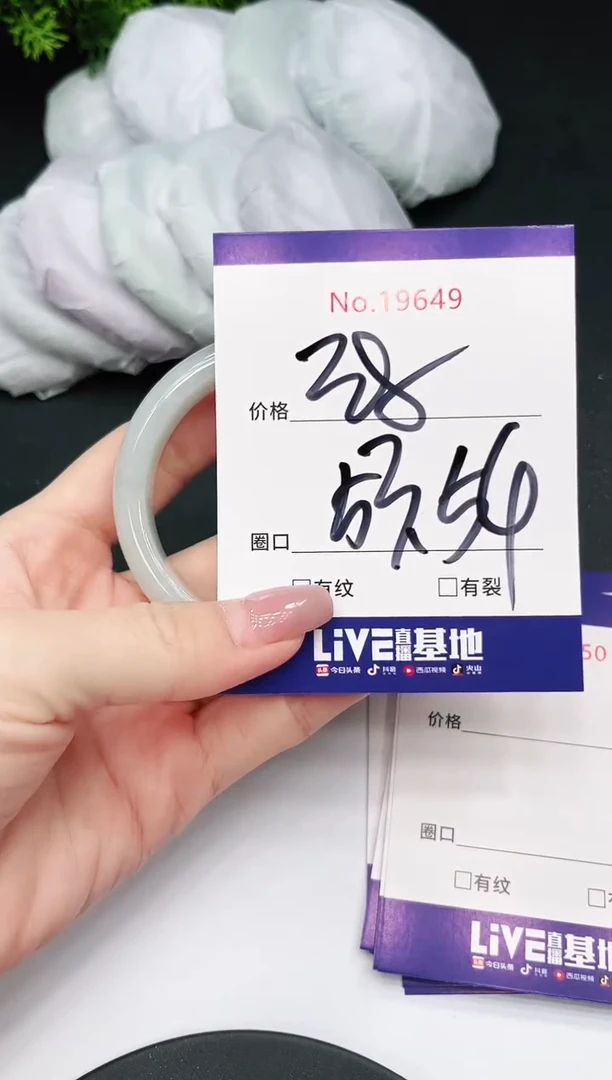 未镶嵌手镯翡翠19649
