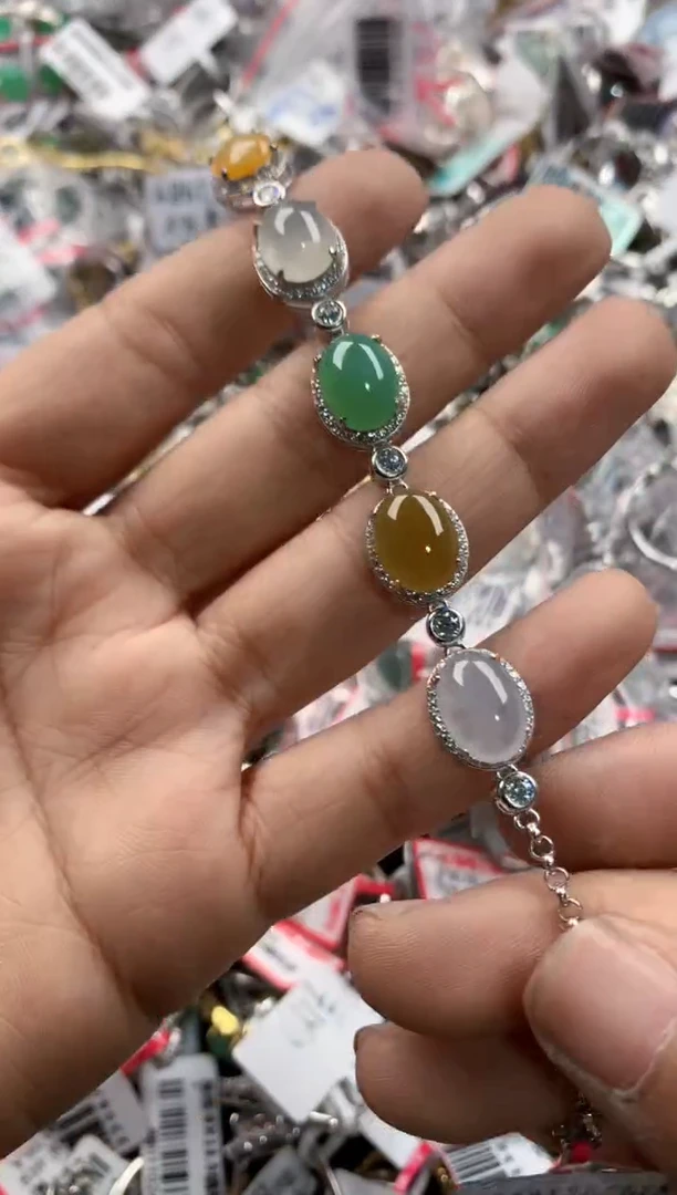 银S925镶嵌戒指翡翠11             10