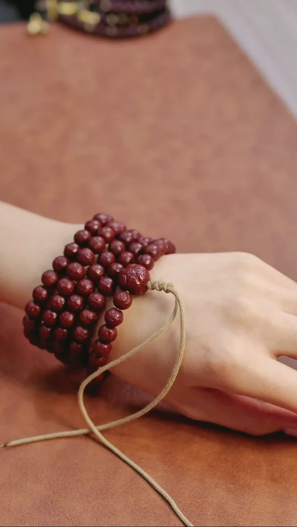 吊坠凤眼菩提素串 尼泊尔凤眼108 9+