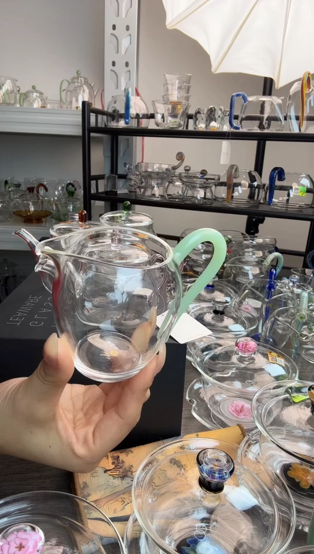 手工艺品玻璃洪***g禾器 小怡然 浅玉 普通盒