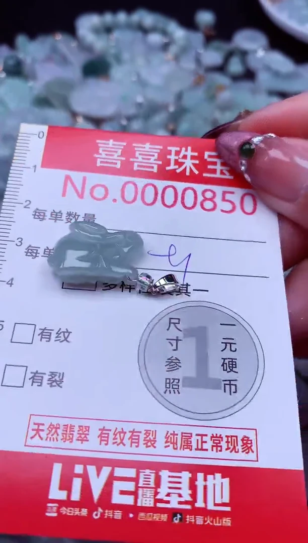 吊坠(不含链)未镶嵌翡翠850