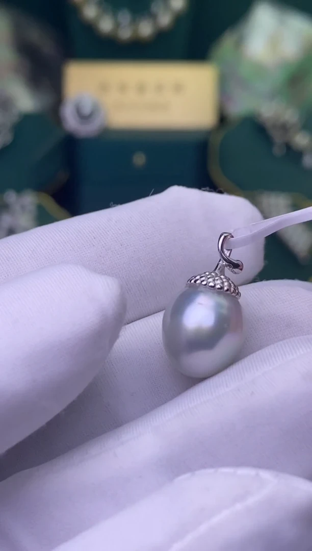 【闪购商品】海水珍珠颈饰银S925镶嵌11-12