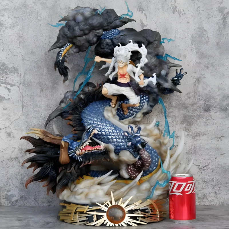 海贼王 大号路飞vs凯多手办摆件闪电灯效  决战凯多 手办