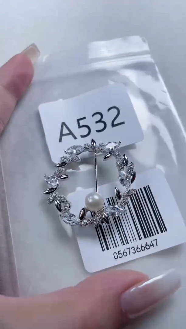 未镶嵌胸针海水珍珠A532