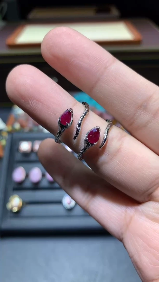 【闪购商品】红宝石戒指未镶嵌P77【多样性发其一】