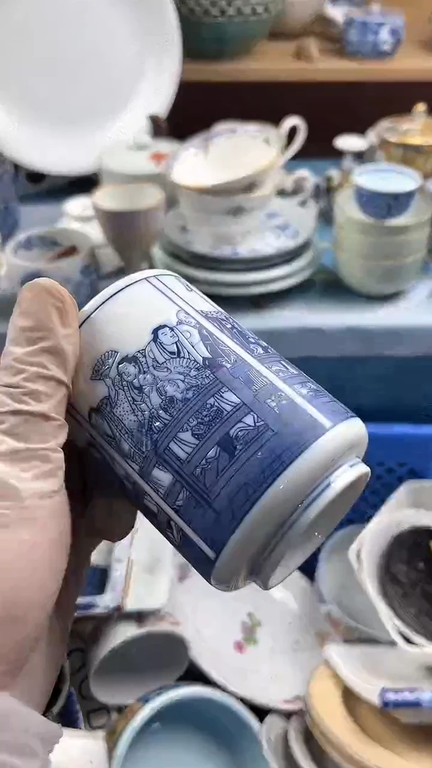 瓷片李英哥瓷器满19.9包邮