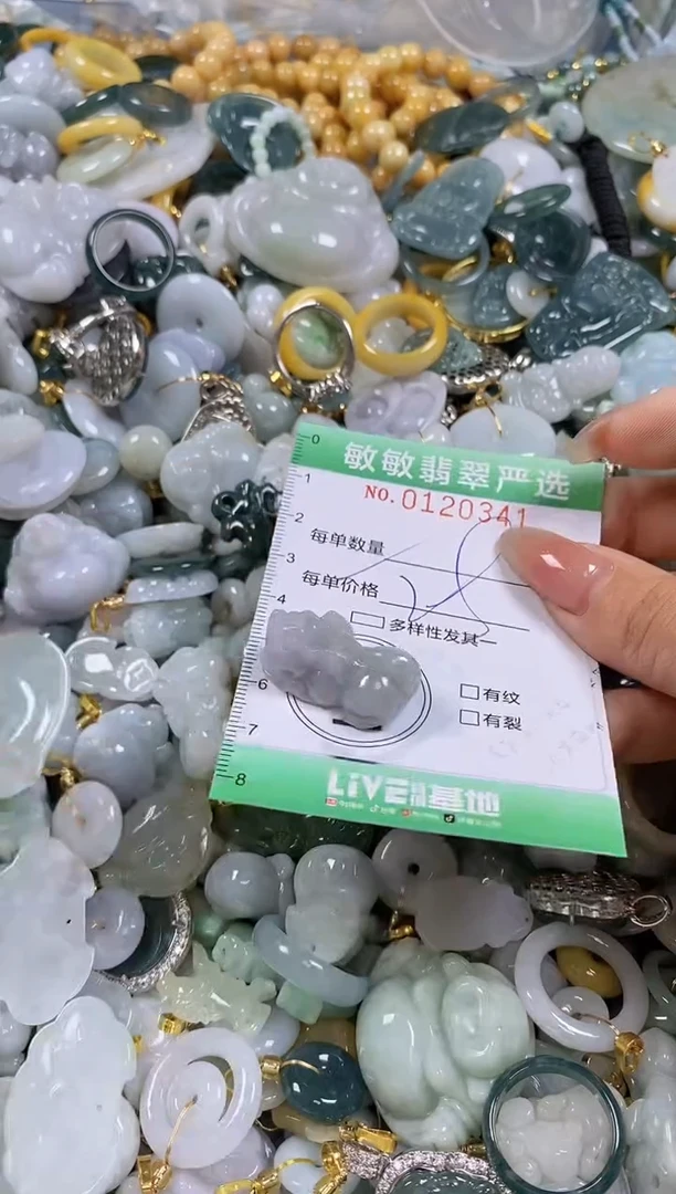 【闪购商品】翡翠颈饰未镶嵌闪购0120341多样性发其一