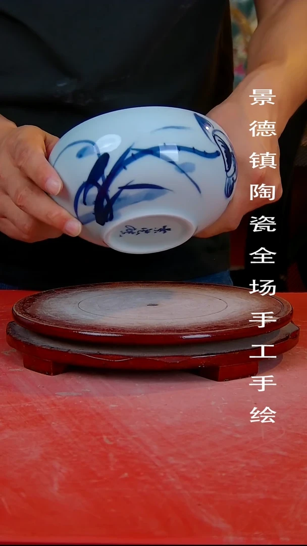 摆件手景德镇陶瓷 全场手工绘11