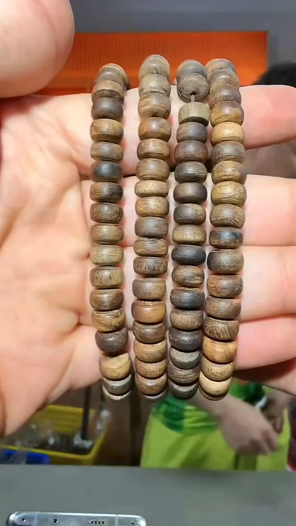 沉香手串128号单圈加里曼丹多样性发一