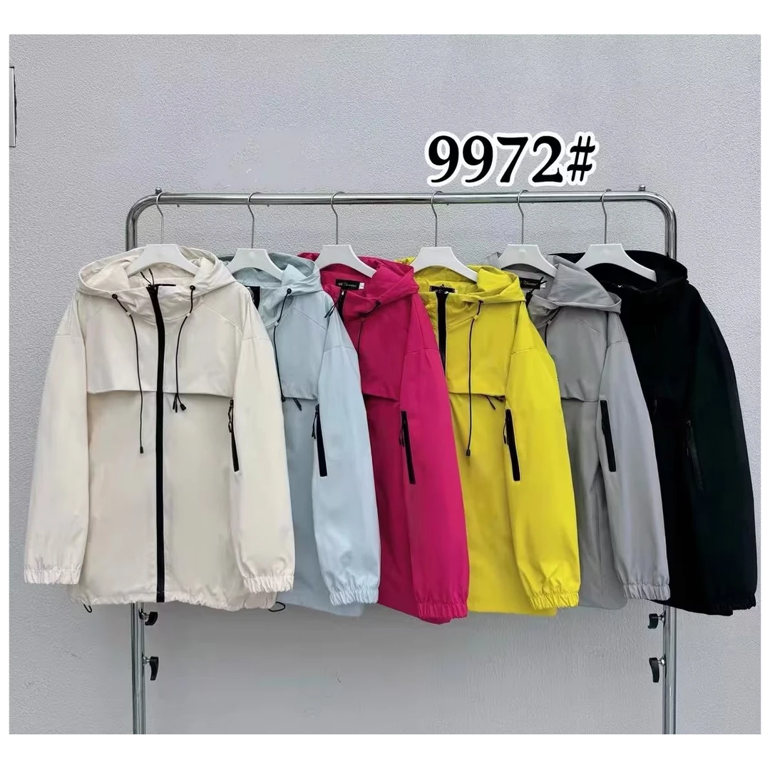 #9972 早秋新款户外运动冲锋衣外套（衣长70）