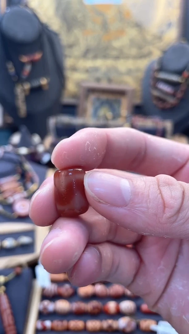 未镶嵌颈饰玛瑙/玉髓（覆膜）美泓牙牙桶珠