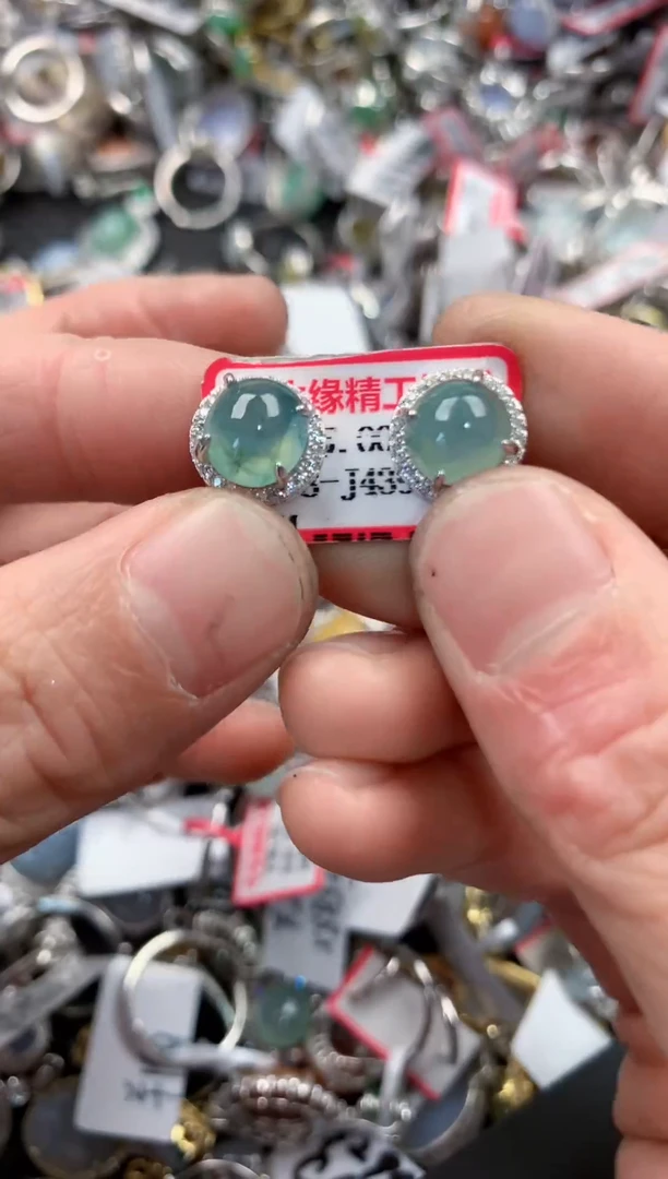 银S925镶嵌戒指翡翠777------2