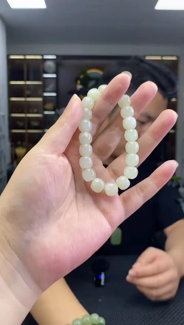 颈饰未镶嵌和田玉老型卡12手串清货2