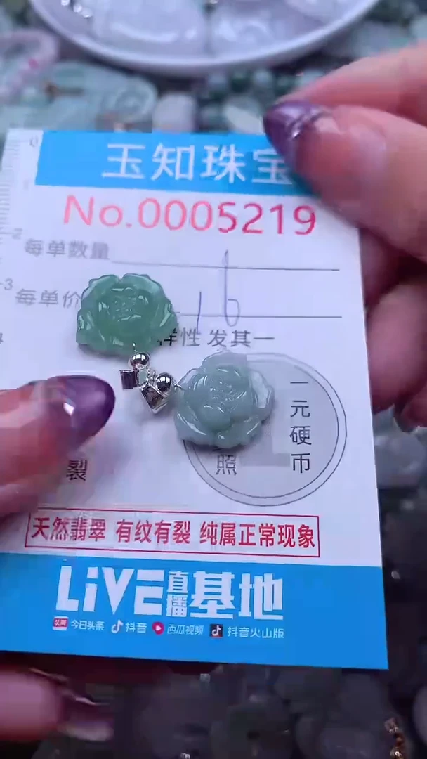 翡翠未镶嵌吊坠(不含链)5219