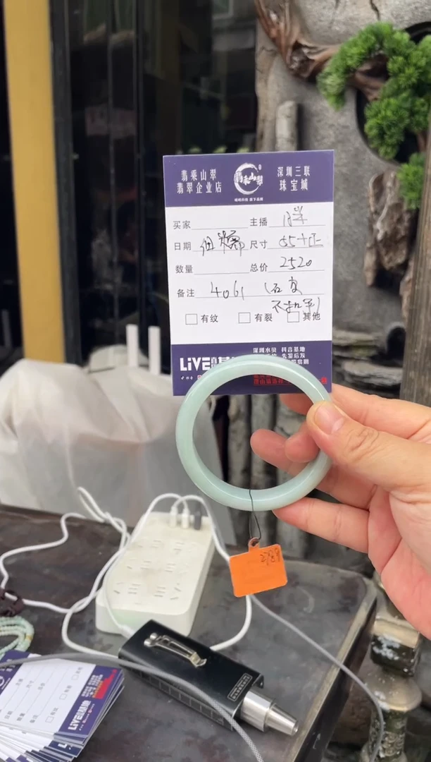 未镶嵌手镯翡翠W 55正圈 4061
