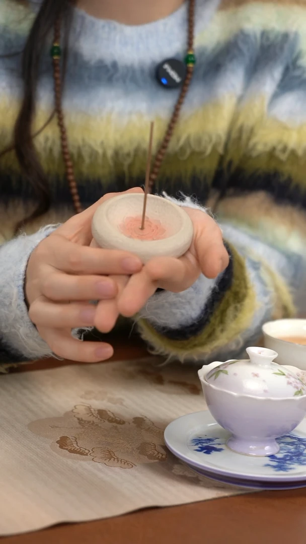 香插-白段莲花香插