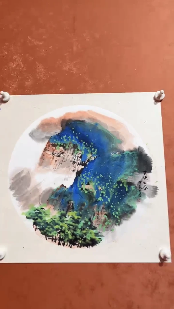 绘画2平尺山水作品